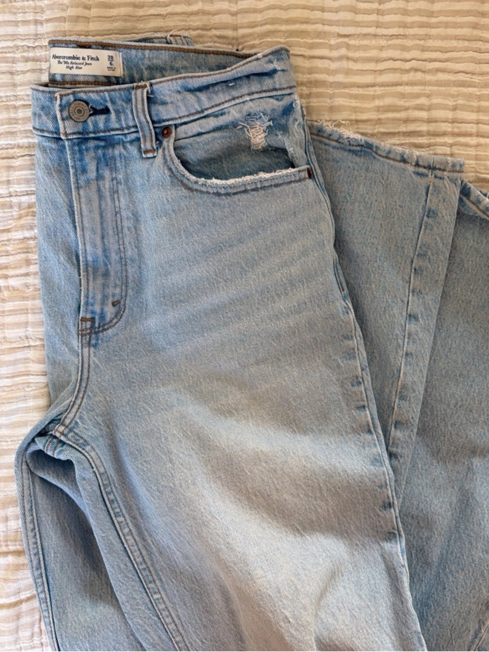 Abercrombie & Fitch Light Blue High-Rise Women's Jeans
